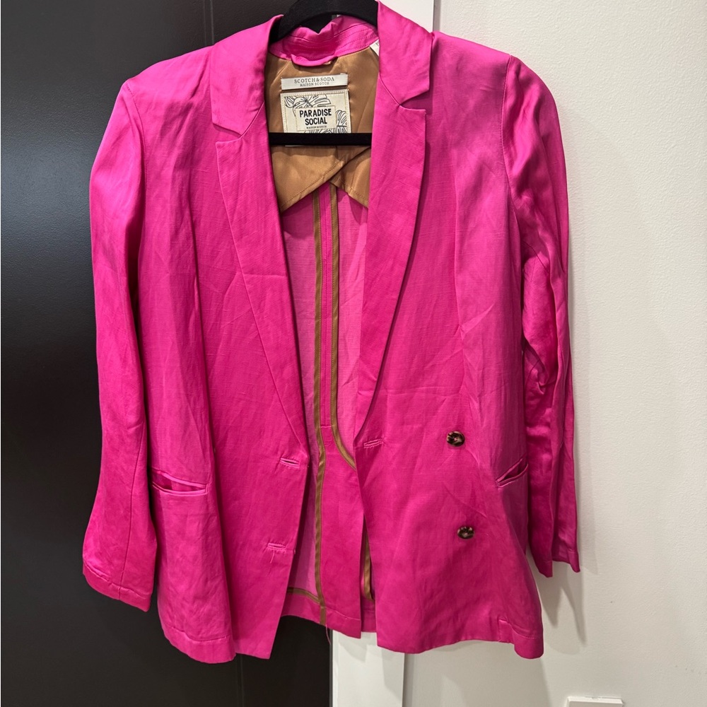 Scotch & Soda Vibrant Pink Blazer